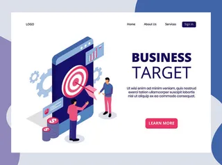 扁平化人物场景办公互联网等距ai矢量设计网页海报UI素材插画