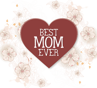 母亲节卡通信心