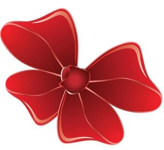 红丝带蝴蝶结 PNG免抠