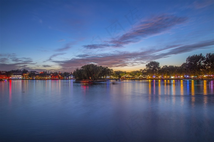 夜景什刹海风景