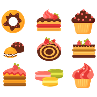 甜品卡通巧克力