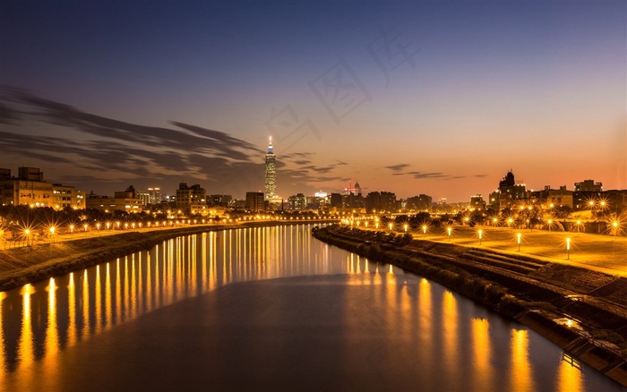 *灯光夜景素材图片