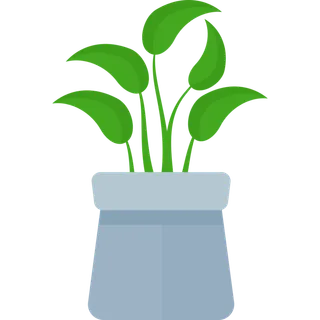 扁平化盆栽图标