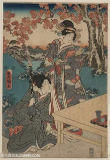 日式女性风景画高清浮世绘 日式女性风景画高清浮世绘