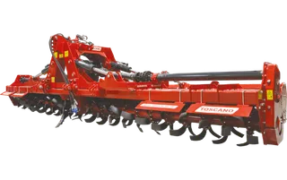 红色现代农业收割