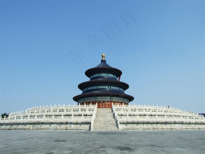 宏伟的北京天坛风光高清图片