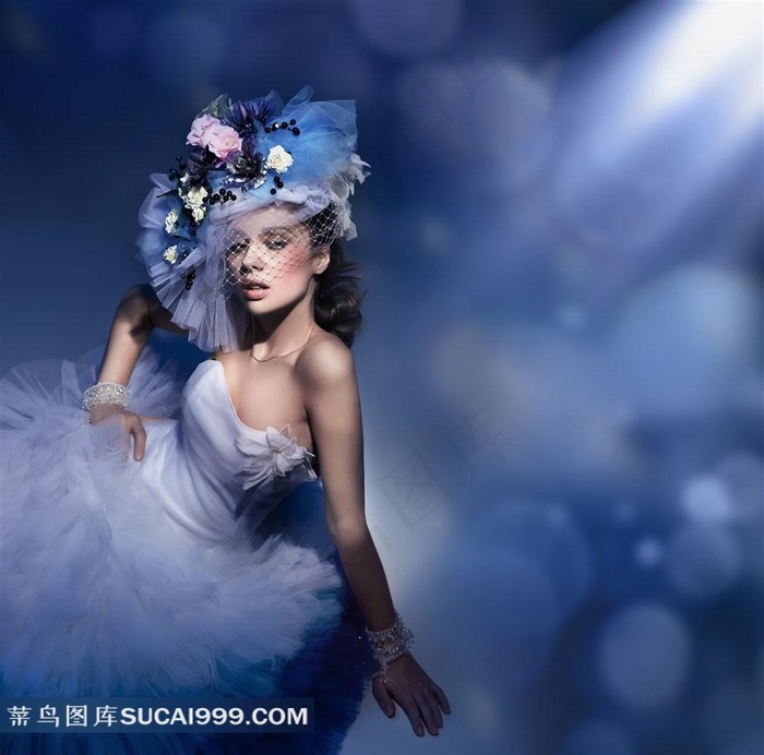 漂亮婚纱美女图片素材