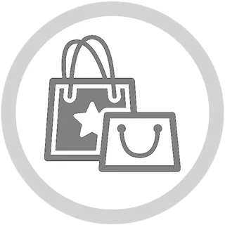 购物袋黑白素材