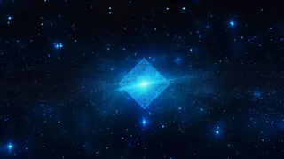 蓝色科技几何形线条点黑色背景