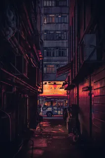 高清城市夜景风景