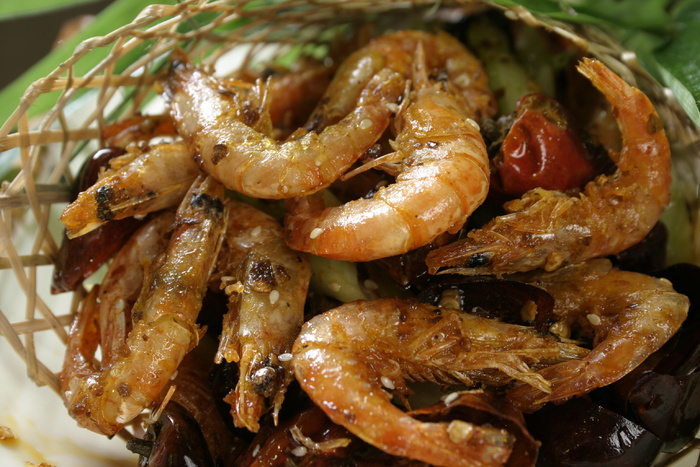  竹篓香辣虾 