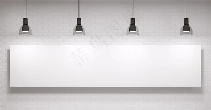 空白展板灯光光效素材