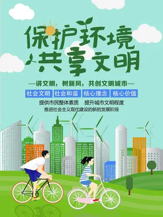 环保宣传海报 保护环境海报