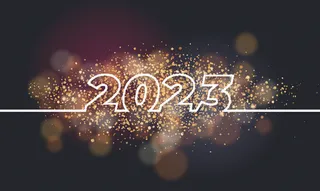2023年兔年快乐光爆数字背景