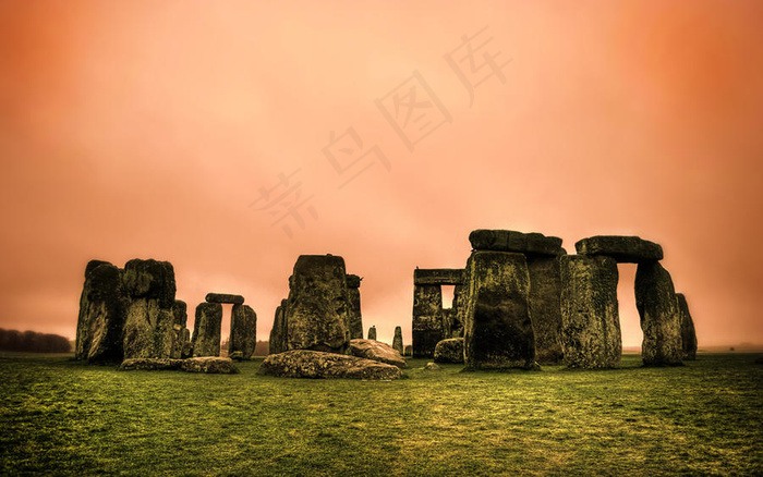 红色晚霞天空唯美风景图片