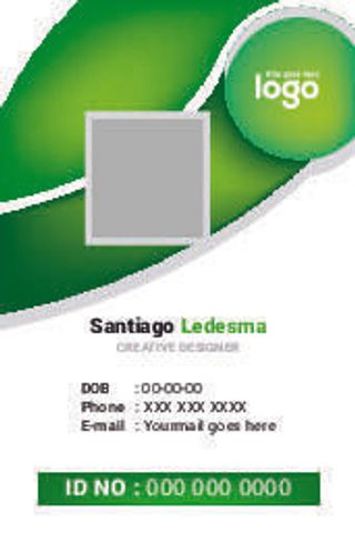 绿浅变工作证名片