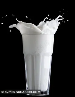 飞溅的牛奶系列 - 美丽艺术的液态牛奶