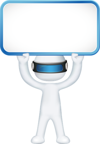 多行业戴眼镜科技感3D小人 免抠