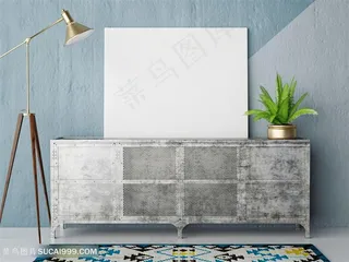 欧式家居装修空白展板高清图片