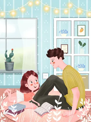 父亲节插画海报