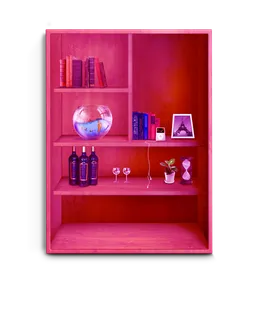 玫红色柜子素材