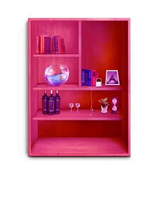 玫红色柜子素材