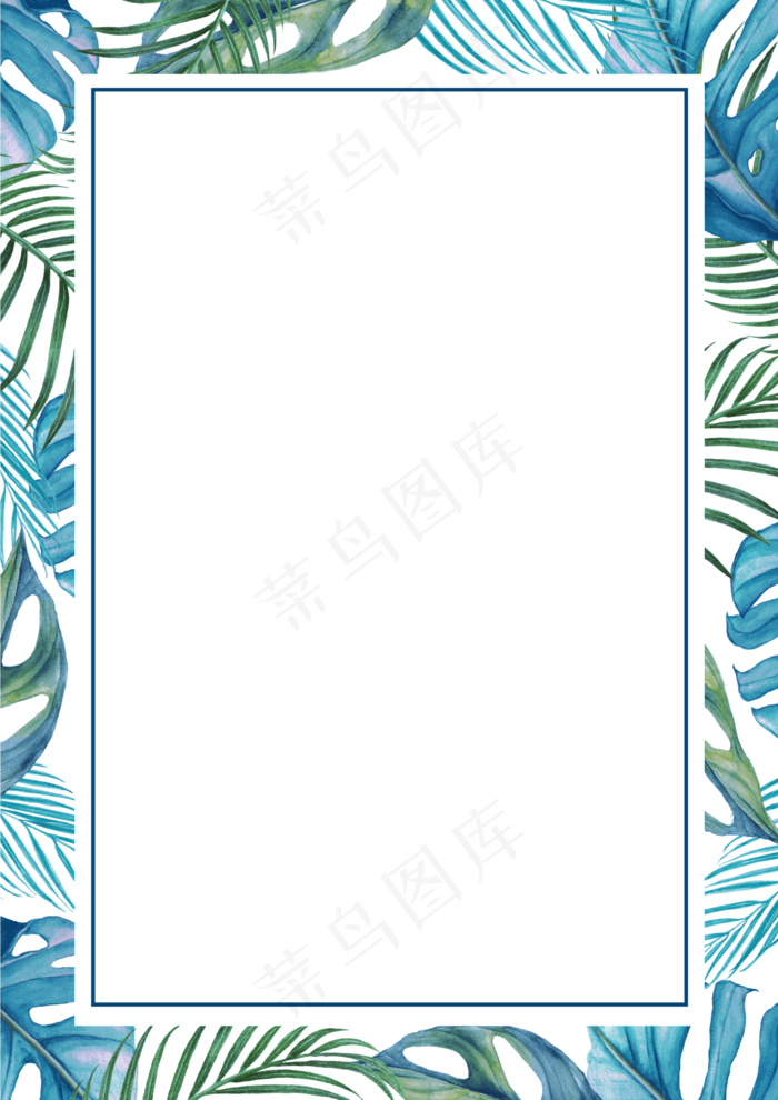 水彩插画-边框1