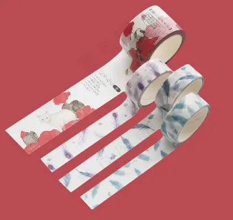 淡色温暖清新风格不干胶