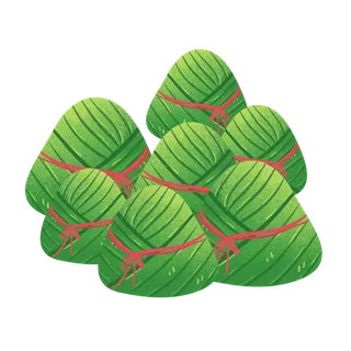 端午节粽子龙舟假日免扣元素