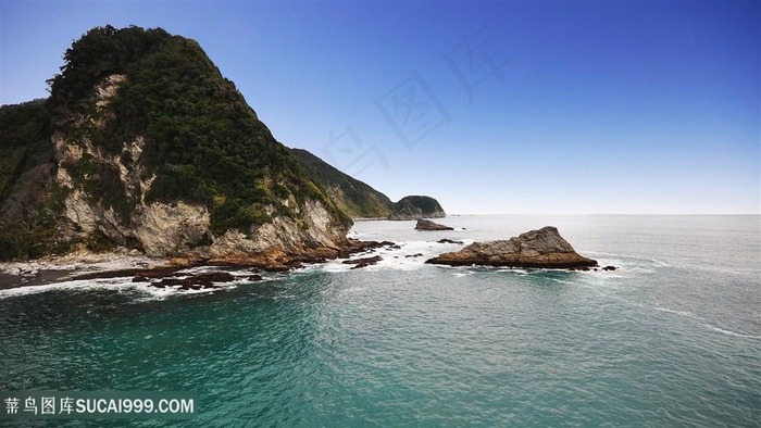 海岛海景风景画壁纸