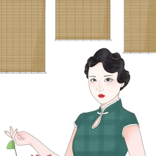 传统旗袍美女 (15)