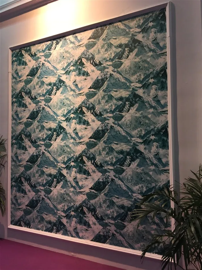 展会群山挂画