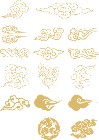 多款祥云素材免扣