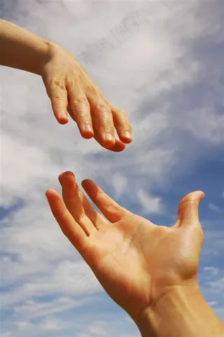 寻求帮助搭救手势高清摄影图片