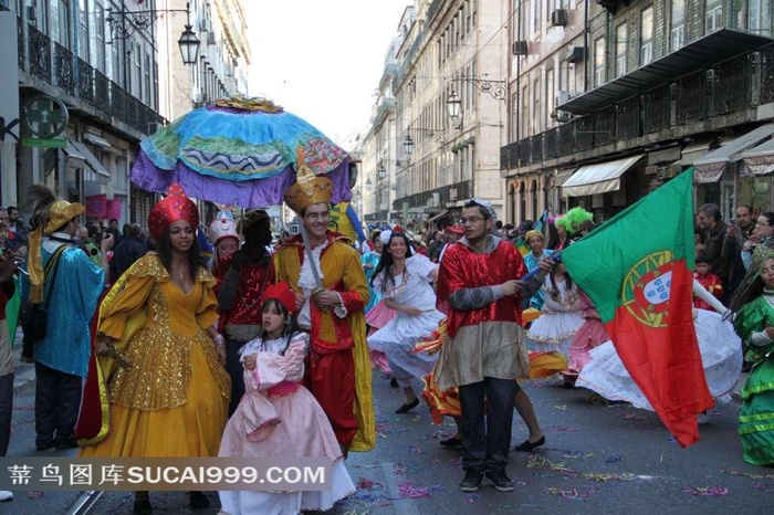 街道上的外国人物