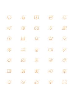 彩色icon手机线性小图标UI素材AI矢量图psd设计源文件app菜单分类