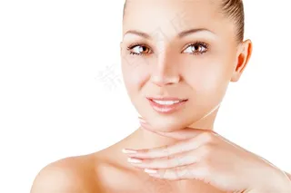 美容护肤美女的身体部位图