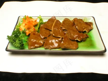 铁板牛舌美食素材图片 铁板牛舌美食素材图片