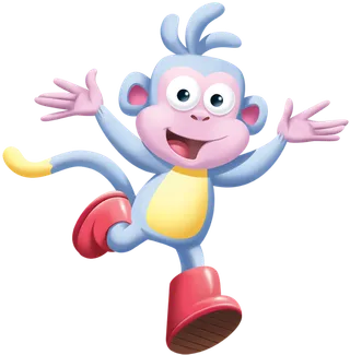 猴子奔跑卡通