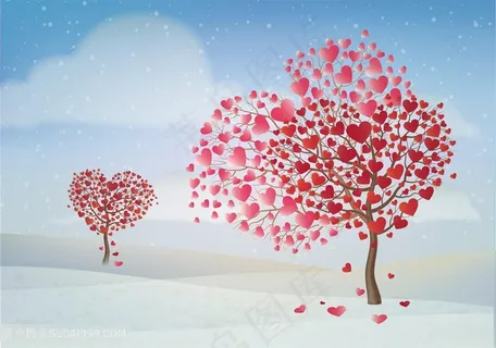 心形树艺术装饰画