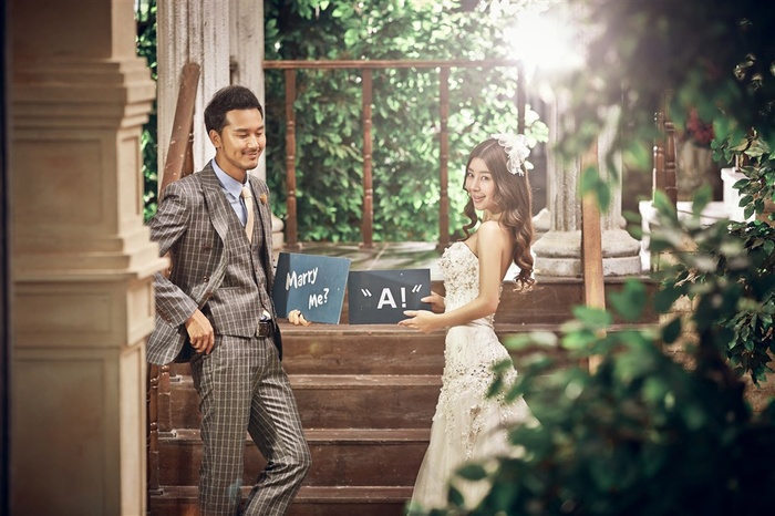 时尚恋人唯美婚纱精美特写