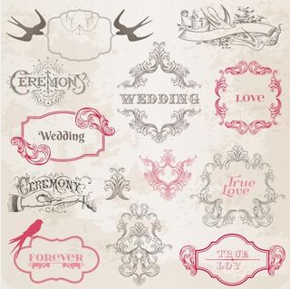 婚礼素材矢量