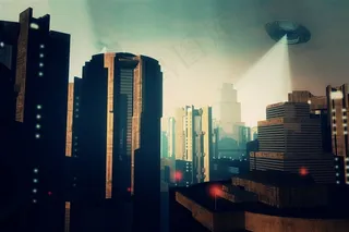 太空飞船飞碟高清素材图片