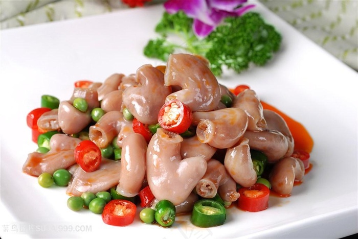 美味石斑鱼肚中华美食摄影图