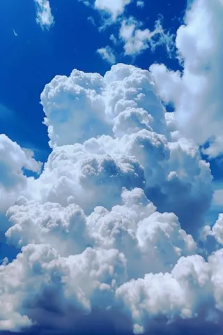 夏日蓝天白云海报素材背景