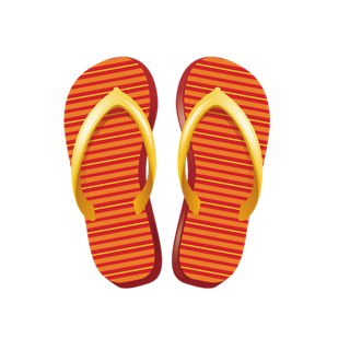 拖鞋卡通剪影