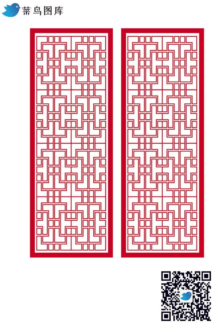 中式门窗纹样图案