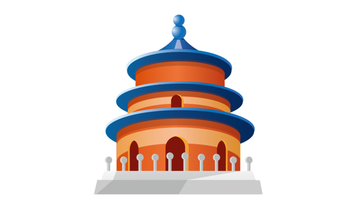 福建土著屋矢量文化素材图标