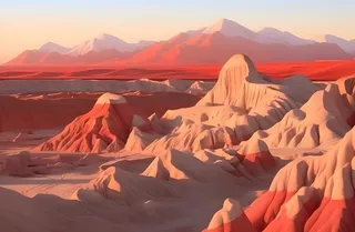 西北荒漠山风景背景