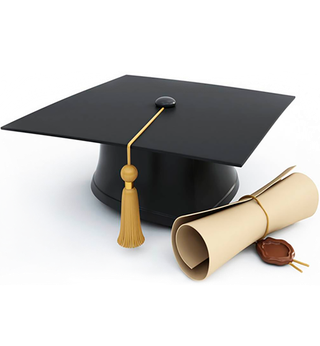 博士帽卷轴卡通少儿兴趣班